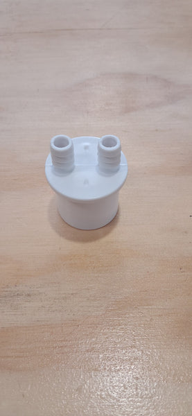 Water Manifold 50 mm Spigot – 2 X 19 mm port