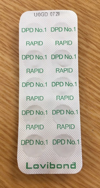 DPD no 1 testing tablets(Free Chlorine) x 50