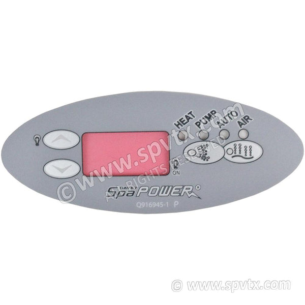 Overlay for SP601 Oval Touch Panel