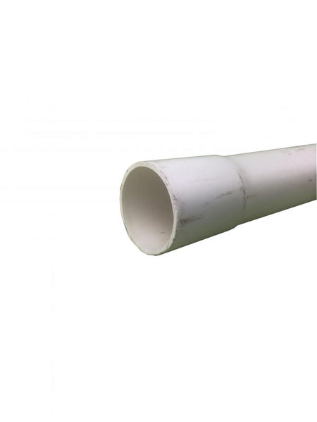 25mm White PVC Hard Pipe - 0.5m Length