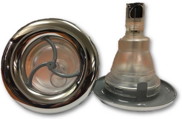Rising Dragon 5” Single Pulse Jet Stainless Steel and Grey(Clear Body)