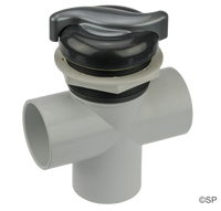 CMP 2" Diverter Valve - S-Handle Top - Graphite Grey / Silver