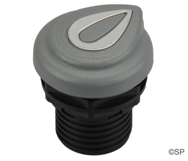 Edgetec Airon tear drop air venturi control - grey w/ss trim