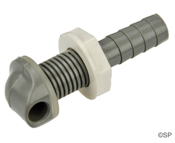 Waterway 90 degree nozzle return fitting for system air bleed